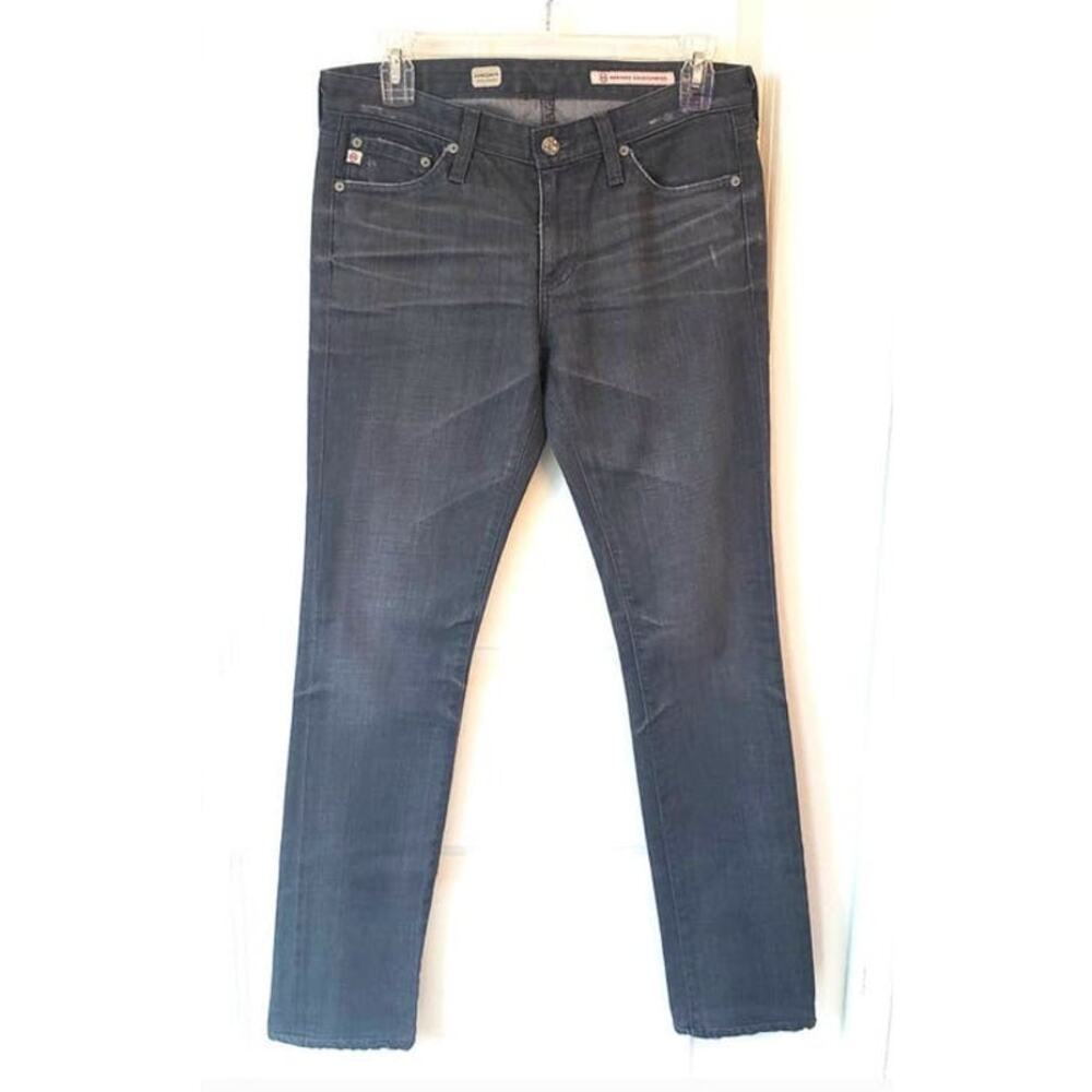 AG Adriano Goldschmied Premier Skinny Straight Grey Jeans Size 27R